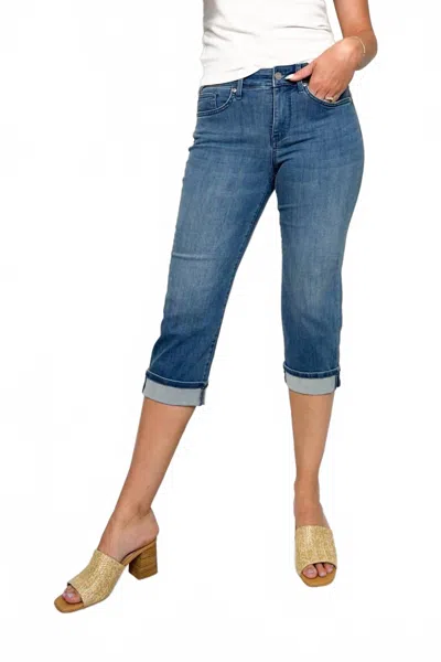 Nydj Marilyn Straight Crop Jeans With Cuffs In Stunning