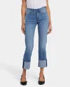 Nydj Marilyn Straight Cuff Leg Jeans In Barcelona In Blue