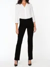 Shop Nydj Marilyn Straight Jeans In Black