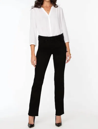 Nydj Marilyn Straight Jeans In Black
