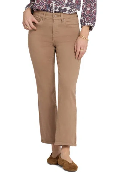 Nydj Marilyn Straight Leg Ankle Jeans In Brown