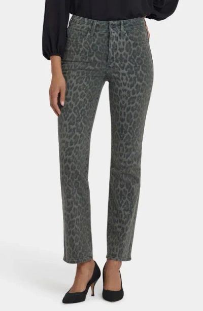 Nydj Marilyn Straight Leg Ankle Jeans In Gray