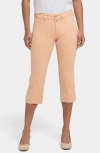 Nydj Marilyn Straight Leg Capri Jeans In Apricot Nectar