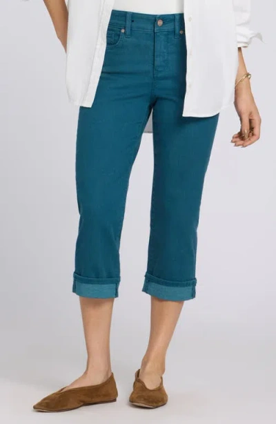 Nydj Marilyn Straight Leg Capri Jeans In Blue