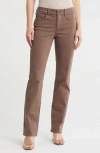 Nydj Marilyn Straight Leg Jeans In Brown