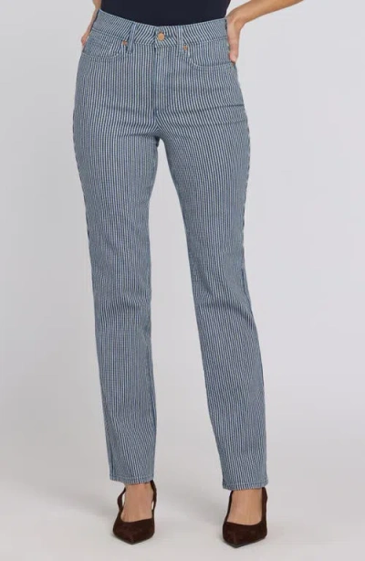 Nydj Marilyn Straight Leg Jeans In Blue