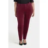 Nydj Marilyn Straight Leg Jeans In Burgundy