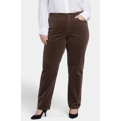 Nydj Marilyn Straight Leg Jeans In Coffee Bean