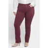 Nydj Marilyn Straight Leg Jeans In Dark Cherry