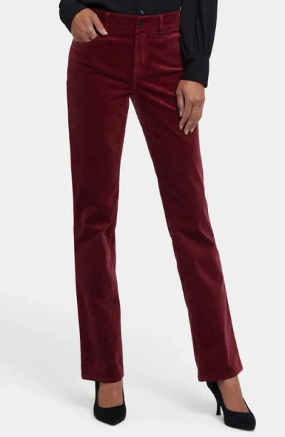 Nydj Marilyn Straight Leg Jeans In Red