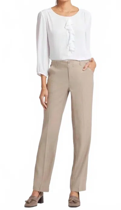 Nydj Marilyn Straight Pants In Saddlewood In Neutral