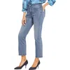Nydj Marilyn Straight Womens Pocket Denim Ankle Jeans In Multi