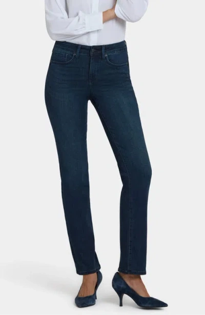 Nydj Marilyn Stretch Straight Leg Jeans In Blue