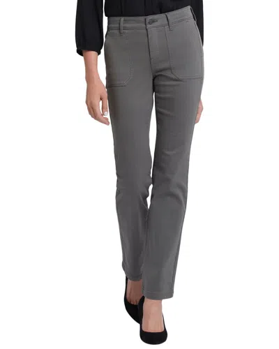 Nydj Marilyn Vine Leaf Straight Leg Jean In Gray