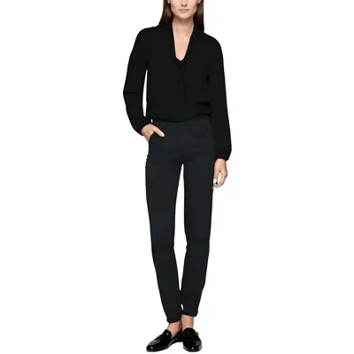 Nydj Marilyn Womens Animal Print Denim Straight Leg Jeans In Black