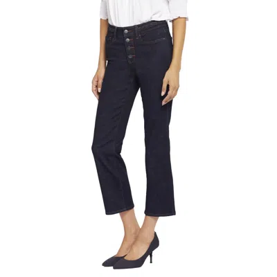 Nydj Marilyn Womens Braided Denim Straight Leg Jeans In Multi