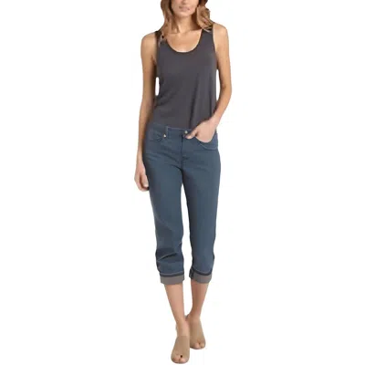 Nydj Marilyn Womens Cuffed Denim Cropped Jeans In Gray