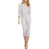 Nydj Marilyn Womens Denim High Rise Straight Leg Jeans In Grey