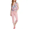 Nydj Marilyn Womens Denim High Rise Straight Leg Jeans In Coquette