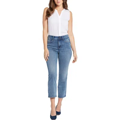 Nydj Marilyn Womens Pocket Denim Straight Leg Jeans In Blue