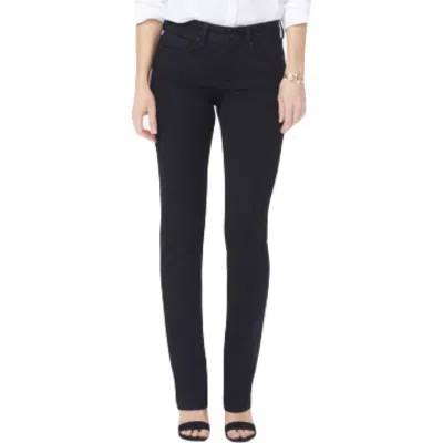 Nydj Marilyn Womens Tummy Control Denim Straight Leg Jeans In Rinse