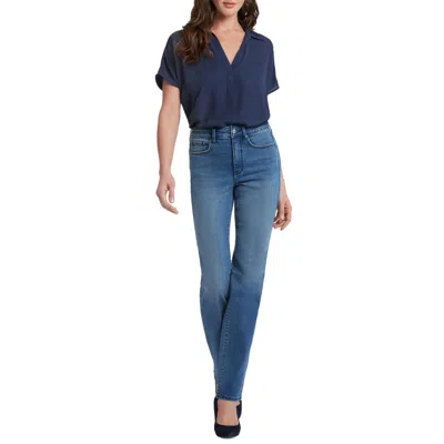 Nydj Marilyn Womens Tummy Slimming Denim Straight Leg Jeans