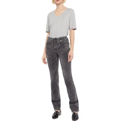 Nydj Marilyn Womens Tummy Slimming Denim Straight Leg Jeans In Multi