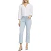 Nydj Waist Match Alina Womens Tummy Slimming Denim Leggings In Multi