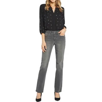 Nydj Marilyn Womens Tummy Slimming Denim Straight Leg Jeans In Multi