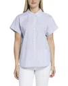 Nydj Maya Stripe Short Sleeve Button-up Shirt