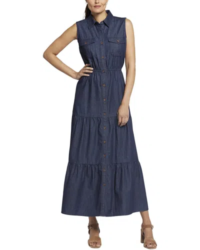Nydj Megan Maxi Dress In Blue