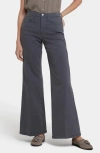 Nydj Mia Palazzo High Waist Flare Jeans In Purple