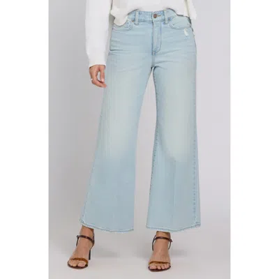 Nydj Mia Palazzo High Waist Flare Jeans In Blue