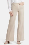 Nydj Mia Palazzo High Waist Flare Jeans In Feather