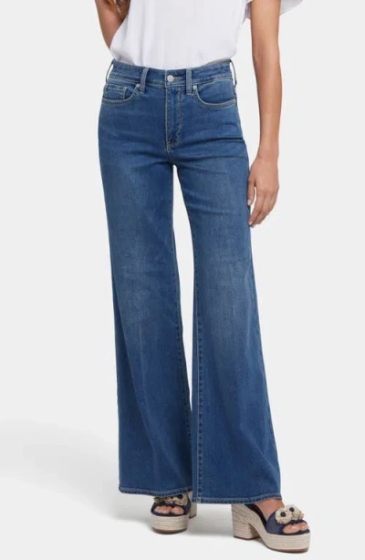Nydj Mia Palazzo High Waist Flare Jeans In Valencia Surf