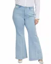 Nydj Mia Palazzo High Waist Flare Jeans In Multi