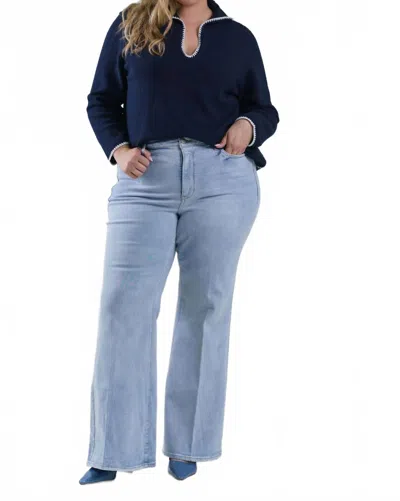 Nydj Mia Palazzo Jean With High Rise In Westminster In Blue