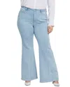 Nydj Mia Palazzo High Waist Flare Jeans In Multi