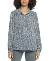Nydj Modern Blouse In Blue