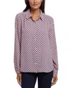 Nydj Modern Blouse In Brown