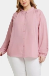 Nydj Modern Floral Blouse In Aphrodite