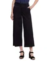 Nydj Mona High Waist Ankle Wide Leg Trouser Jeans In Black