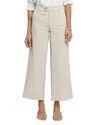 Nydj Mona High Rise Wide Leg Trouser Ankle Jeans In Boardwalk In Feather