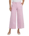 Nydj Mona High Rise Wide Leg Trouser Ankle Jeans In Boardwalk In Pink Nectar