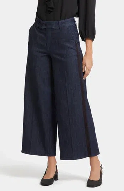 Nydj Mona High Waist Ankle Wide Leg Trouser Jeans In Blue