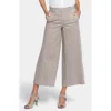 Nydj Mona High Rise Wide Leg Trouser Ankle Jeans In Boardwalk In Boardwalk Stripe