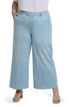 Nydj Mona High Waist Ankle Wide Leg Trouser Jeans In Clear Waters