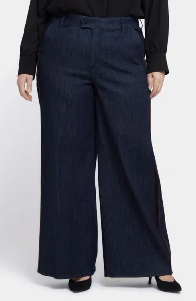 Nydj Mona High Waist Ankle Wide Leg Trouser Jeans In Lightweight Rinse