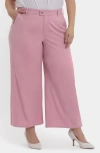 Nydj Mona High Waist Ankle Wide Leg Trouser Jeans In Pink Nectar