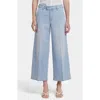 Nydj Mona High Waist Crop Wide Leg Jeans In Clear Waters